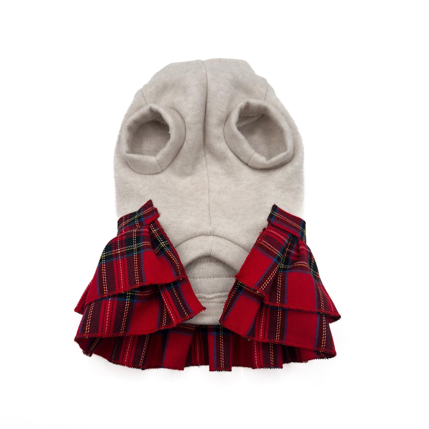 Abito Chris - Elegante con Gonna Scozzese Rossa