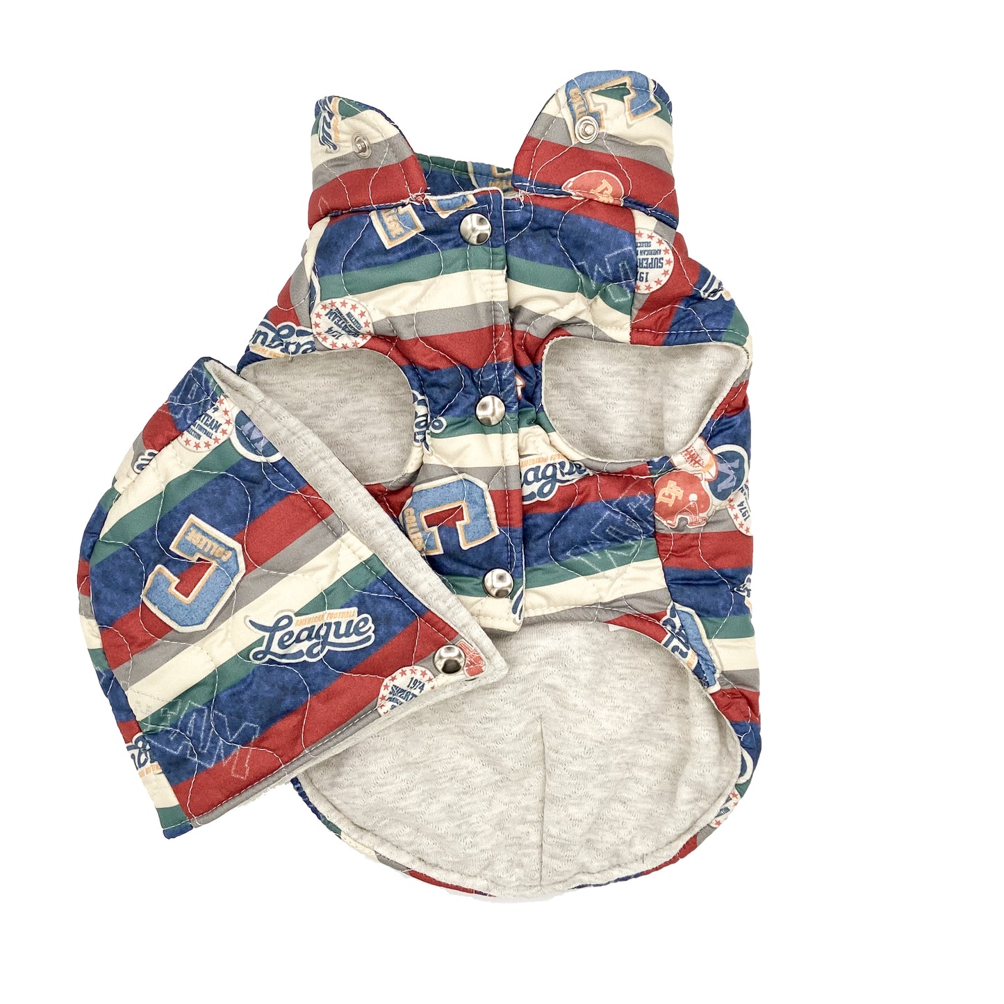 Piumino Freccia - Stile Vintage con Stampa College