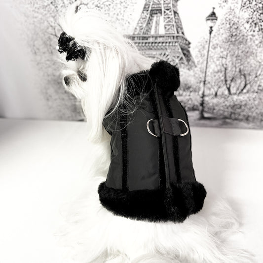 Corpetto Cigno - Eleganza Nera con Dettagli Raffinati