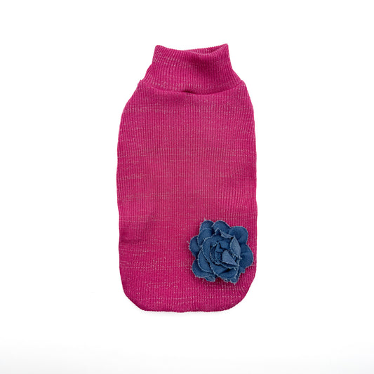 Maglioncino Roxanne- L’eleganza brillante del fuxia couture