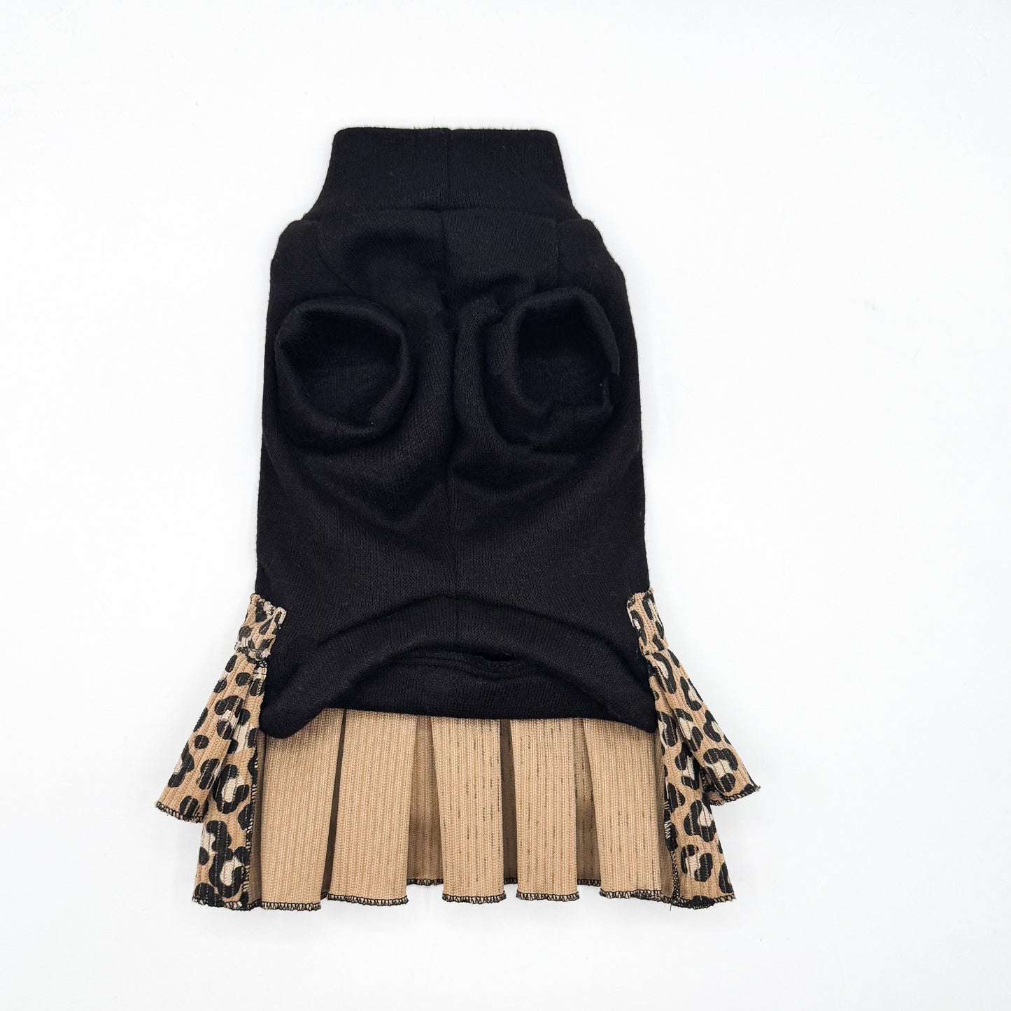 Abito Evelyne - Maglia e balze in maculato