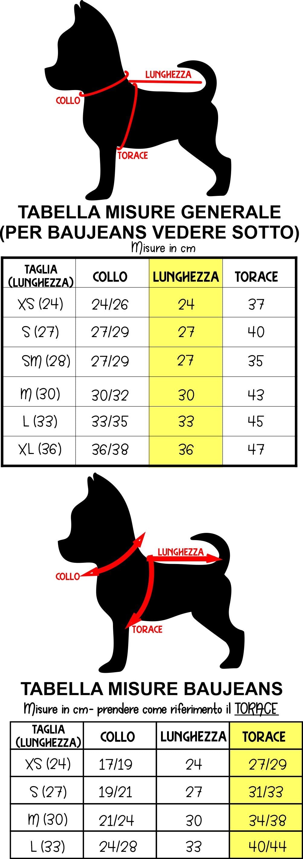 Guida alle taglie