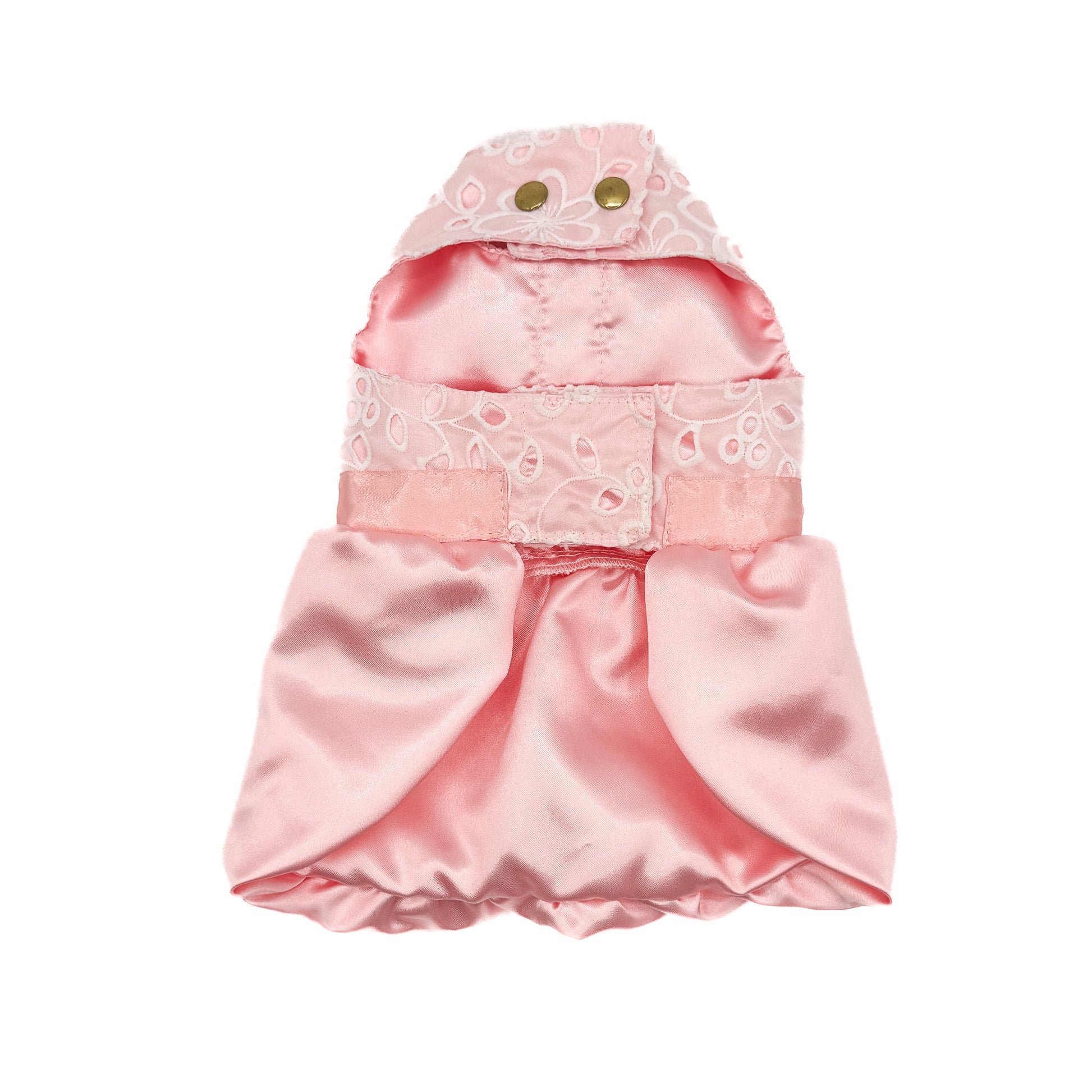 Abito Aurora in organza e raso indossato da cane piccolo