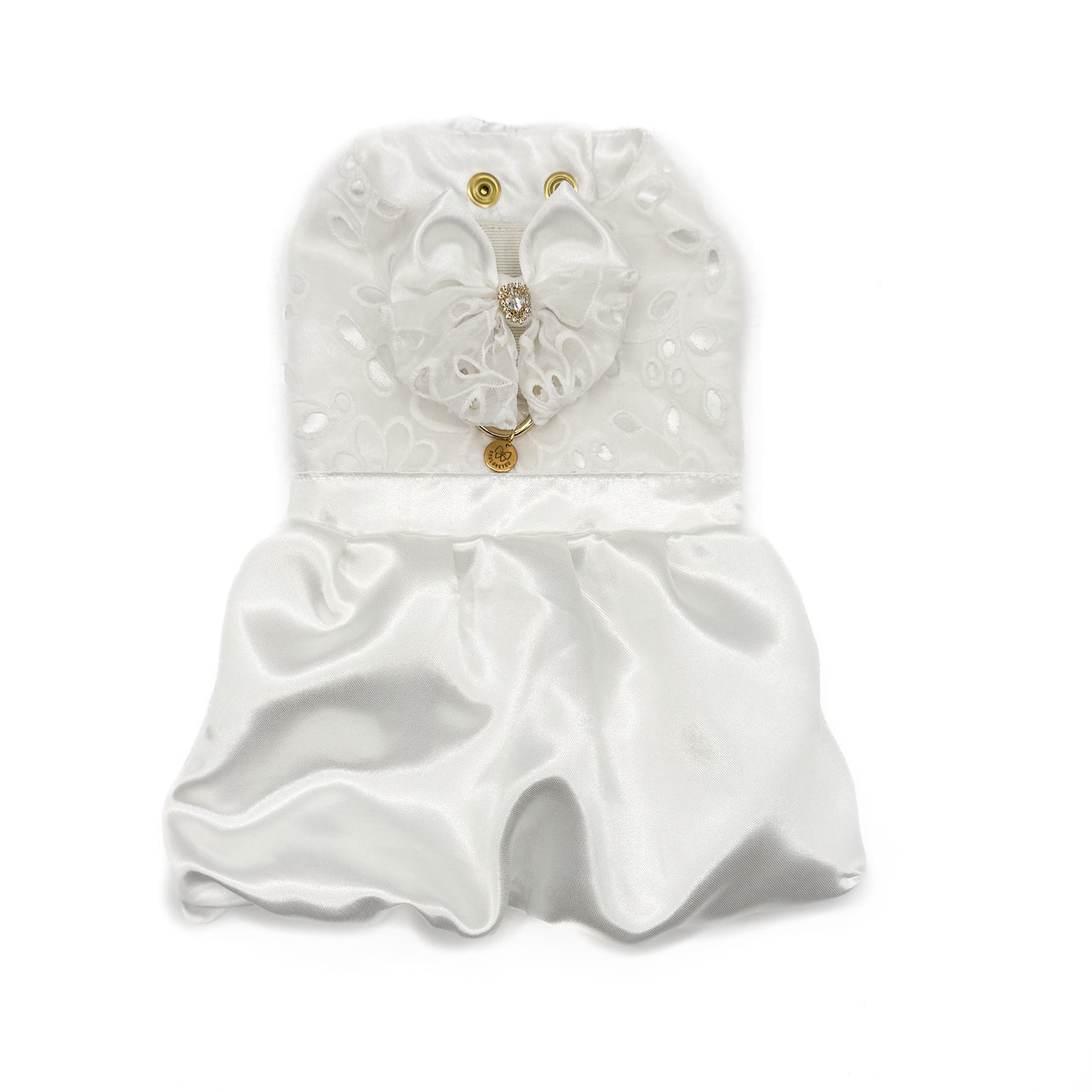 Abito da cerimonia Aurora con gonna in organza per cani piccoli