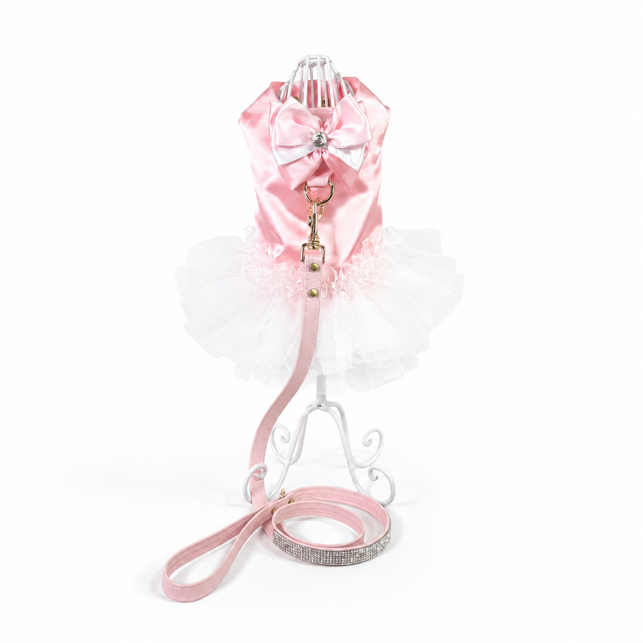 Abito da cerimonia Ginevra Bauloveyou in raso e tulle