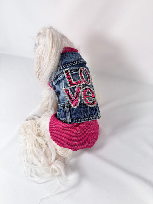 Maltese indossa il BauJeans Pink Love, vista dall'alto