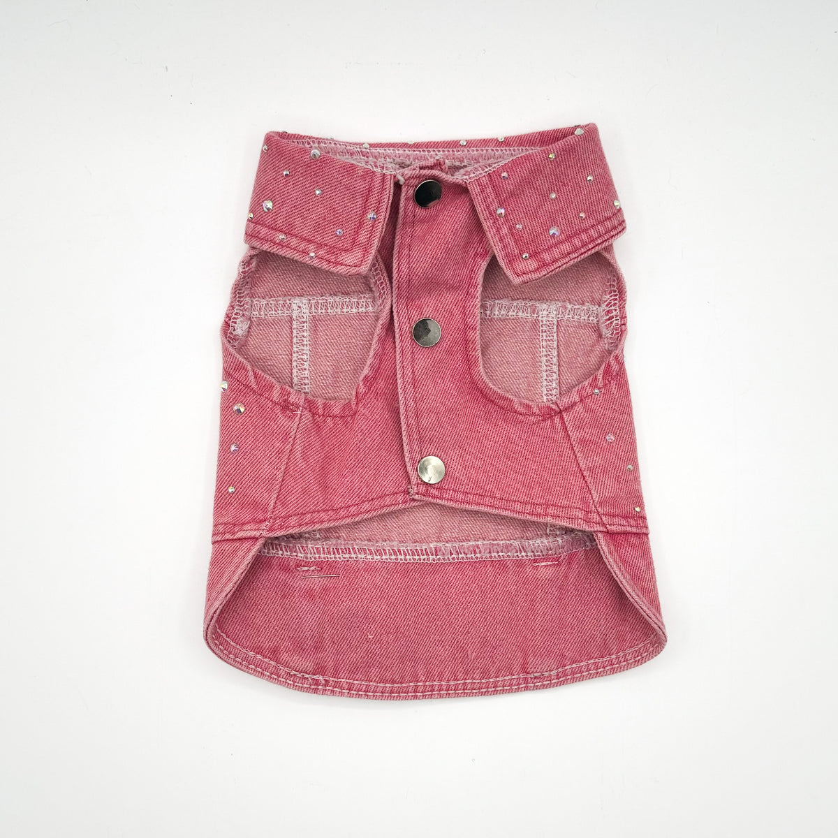 BauJeans Pinky aperto, davanti con bottoni a pressione e tasche
