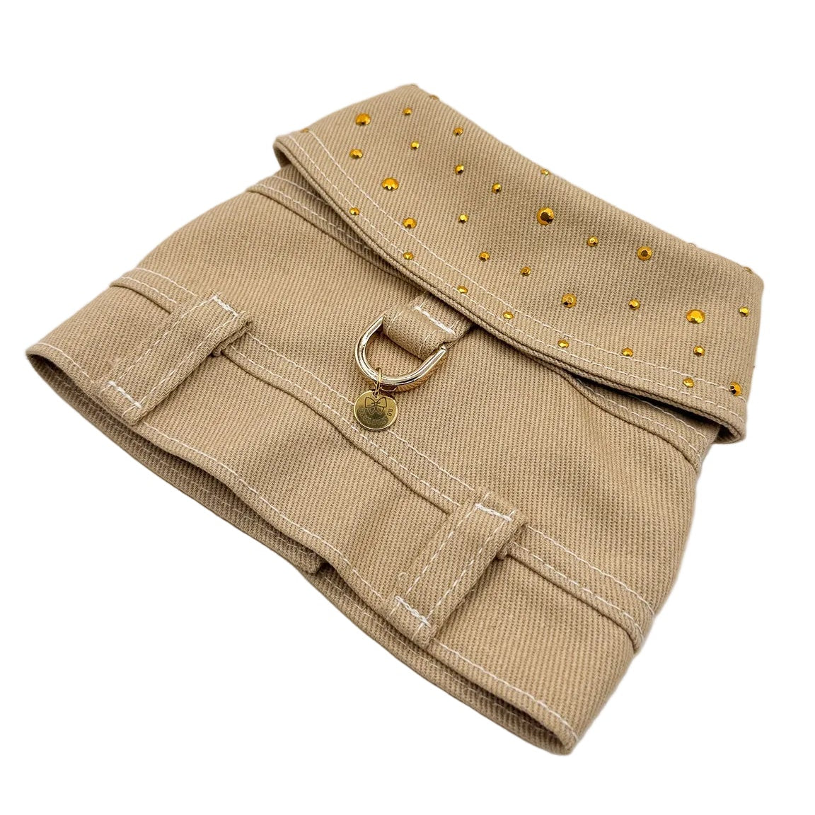 Mini BauJeans Goldie sabbia dettaglio retro