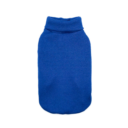 Maglioncino Berberis blu bluette in maglia rasata per cani piccoli